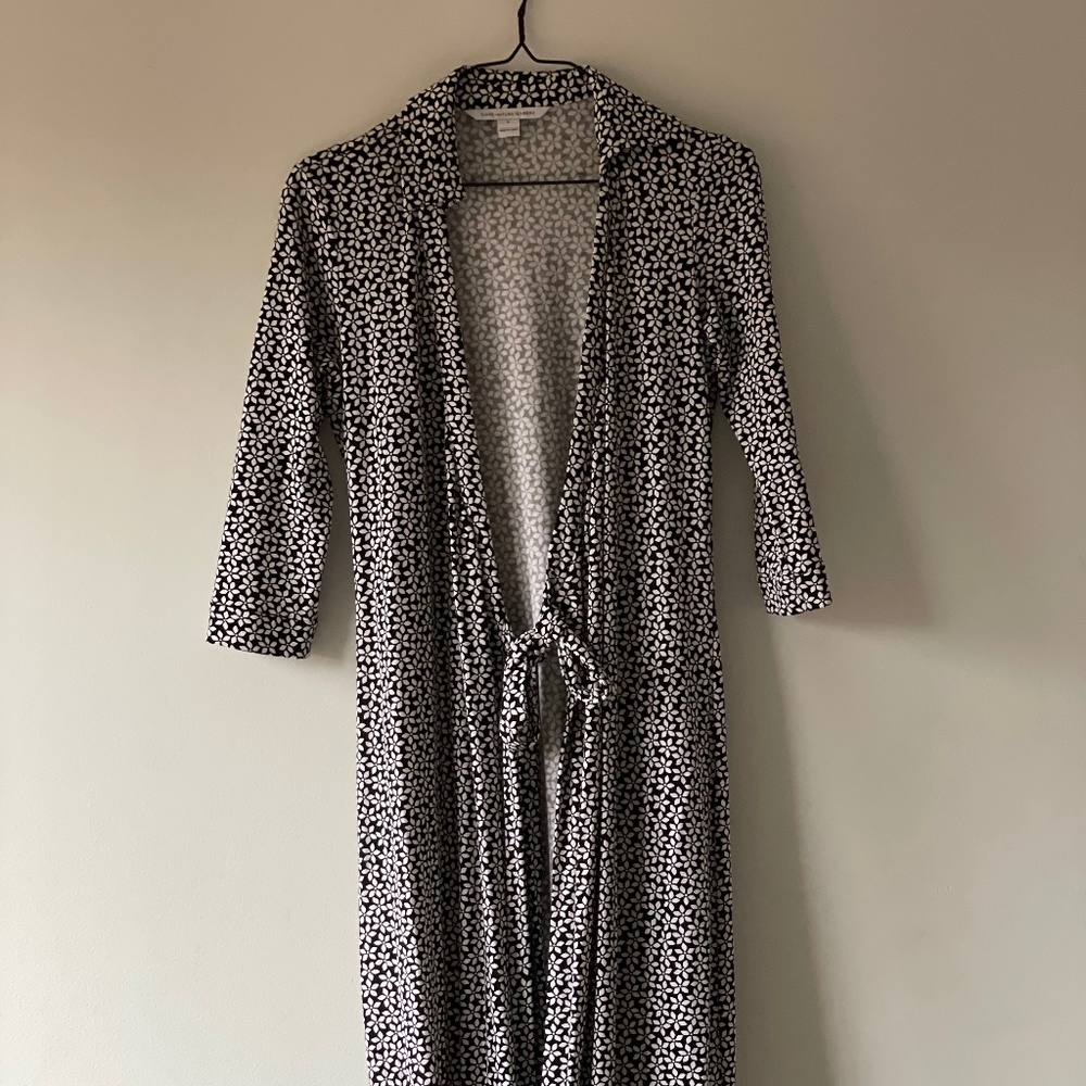 DVF full length wrap dress